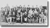 Les membres de l'harmonie des enfants de Francescas vers 1910