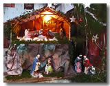 La crèche dans l'église de Francescas Noël 2010
