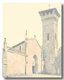 The church  of Francescas in the middle ages