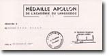 la Medaille Apollon