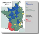 La France en 1223