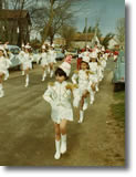 La cavalcade en 1984 sur la boulevard du nord