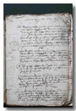 Une page du cahier de 1634