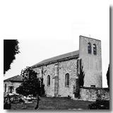 L'église de Beaulens en 1930 avec sacrestie