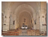 L'intérieure de l'église de Nomdieu