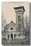 L'ancienne photo de l'église de Nomdieu