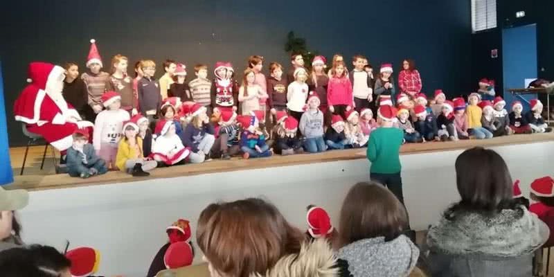 les élèves ont chantés Noël
