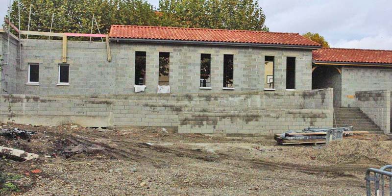 l'école en contruction