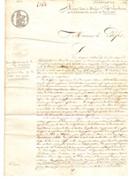 lettre au préfet 1844 - page 1