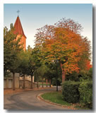 Boulevard circulaire en automn