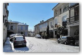 Francescas sous la neige - hiver 2012 - la place centrale