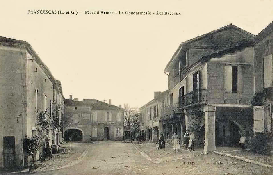 La Place des Armes en 1918