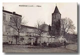 L'église de Francescas en 1920