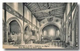 L'intérieure de l'église de Francescas en 1940