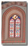 Les vitraux de l'église de Francescas en 2012