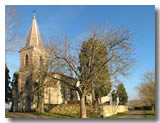 L'église du village Larroque-Engalin