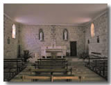 L'intérieure de l'église à Le Saumont