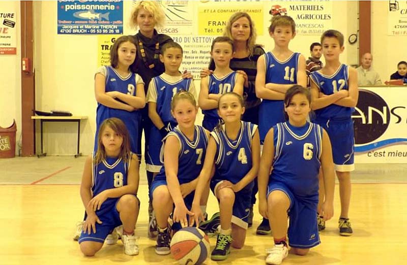 Les poussins du Club Basket