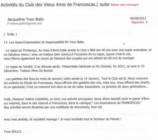 les activités suite
