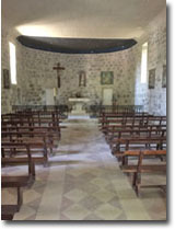 L'église de Lasserre vue sur l'extérieure