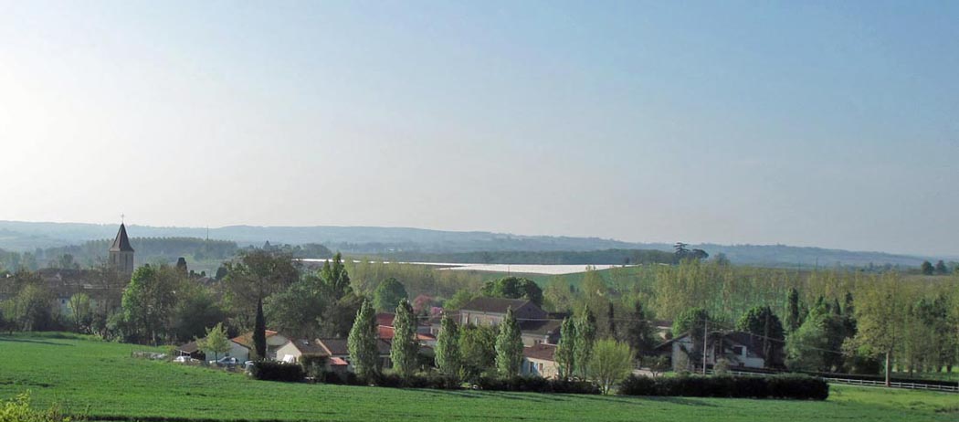 Le bourg de Francescas vue du nord